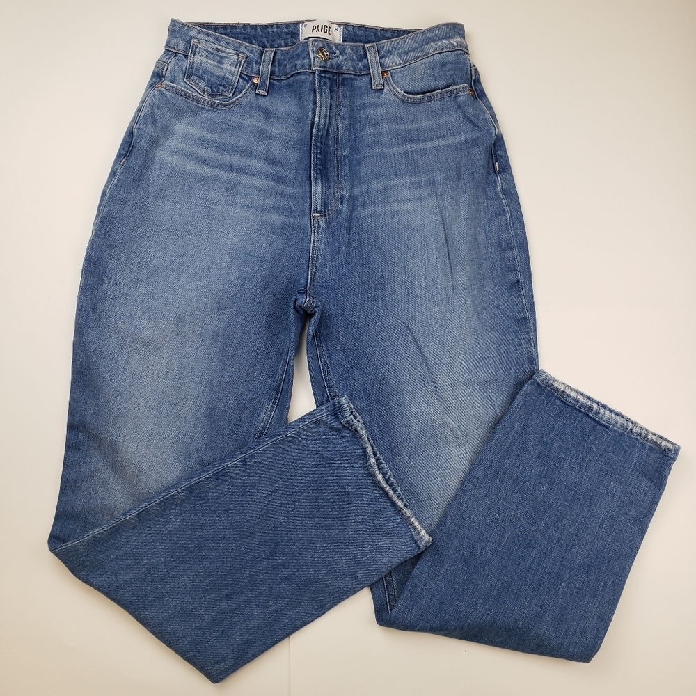 Paige Flaunt Knockout Curvy High Waist Straight Leg Jeans Size 31